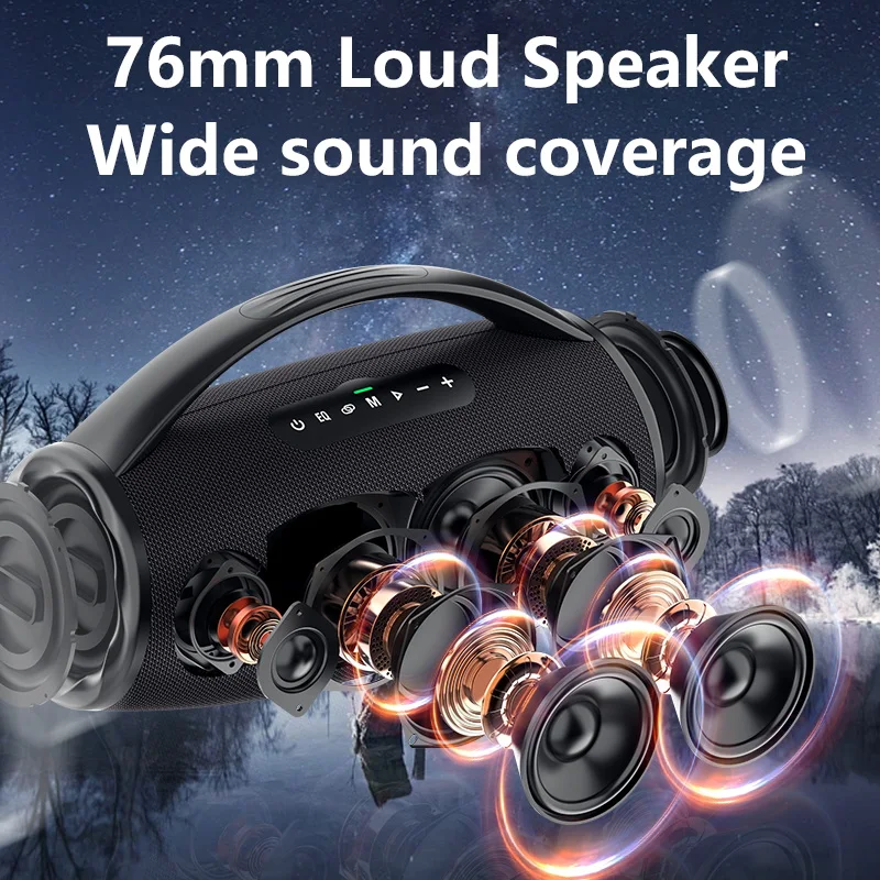 ZEALOT S97 80W Wireless speaker, Outdoor Portable Subwoofer Speaker, Hifi Sound quality,Dual Pairing, Fast Charging,16000mAh. 2