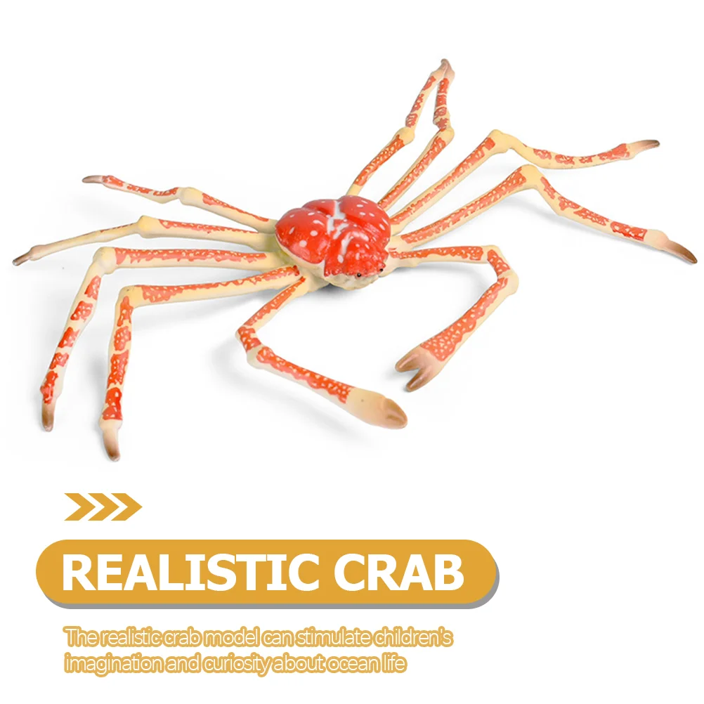 

Simulated Crab Model Toys Cognitive for Kids Home Decor Early Educational Figurine Solid Marine Animal Models Ornament