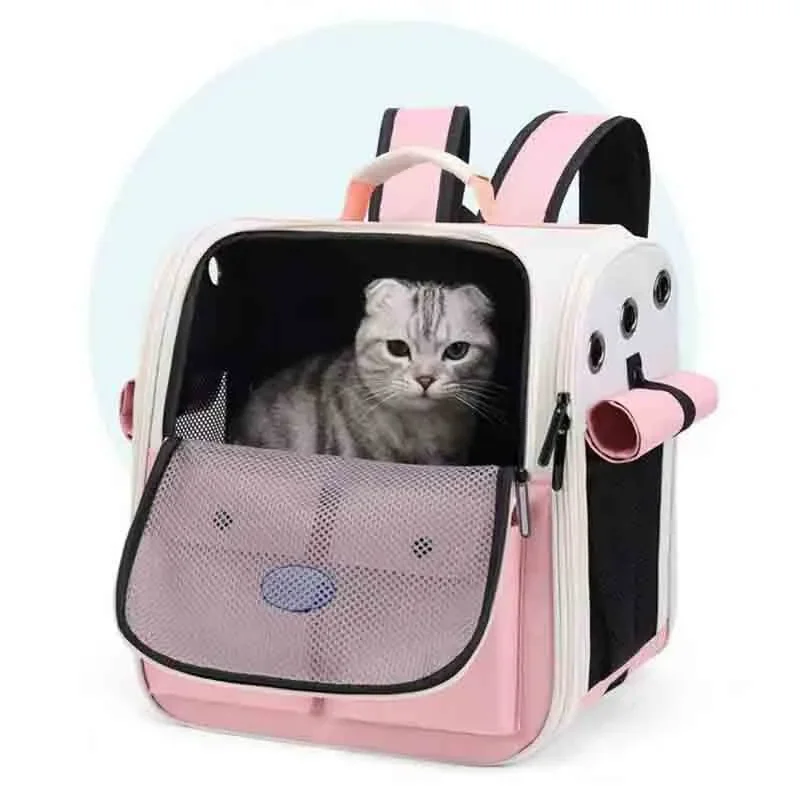 Ventilation Large Capacity Cat Carrier Backpack Adjustable Strap
