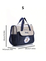 Lightweight Large capacity fashion waterproof cartoon bear One shoulder oblique span bag Mom bag portable mommy bag diaper bag 6
