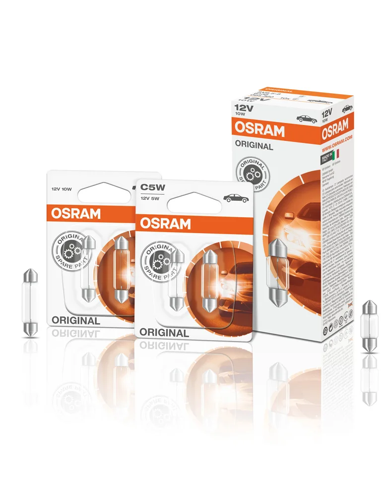 �ڵ��� ������ ����, OSRAM C5W C10W SV8.5-8 ���׸��� �ҷΰ� ����, 6423 6424 6429 13854CP �佺�� 41mm 36mm, 24V, 10 ��