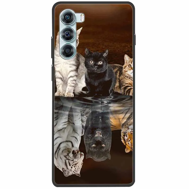 Sleek Black Silicone Protective Case with Soft Cover and Cute Design