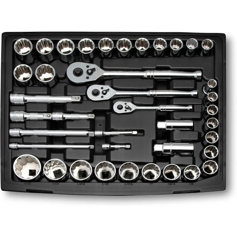 GEARWRENCH 80966 243 Pc. 6 Pt. Mechanics Hand Tool Set in 3 Drawer Storage Box USA