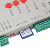 RGB LED Controller T1000S SD Card 2048Pixels Controller For WS2801 WS2811 WS2812B SK6812 LPD6803 LED Strip Light 1