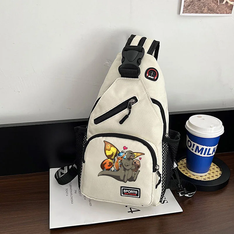 Monster Godzilla Chest Bag Men One Shoulder Crossbody Bag Multi-functional Men Sling Bag Chest Bags Outdoor Sports New In 2024