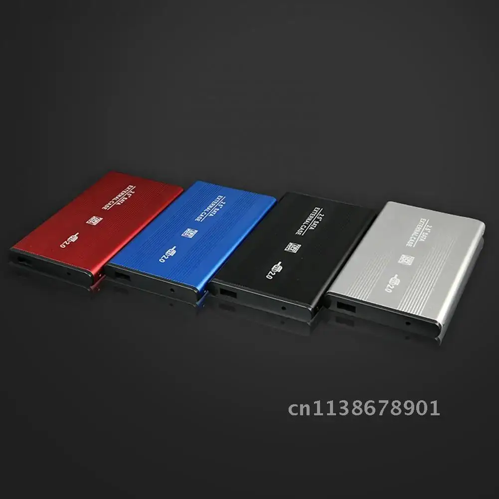 알루미늄 합금 하드 디스크 케이스, 경량 둥근 모서리, 유용한 2.5 인치 USB 2.0 외장 하드 디스크 커버, 하드 디스크 쉘