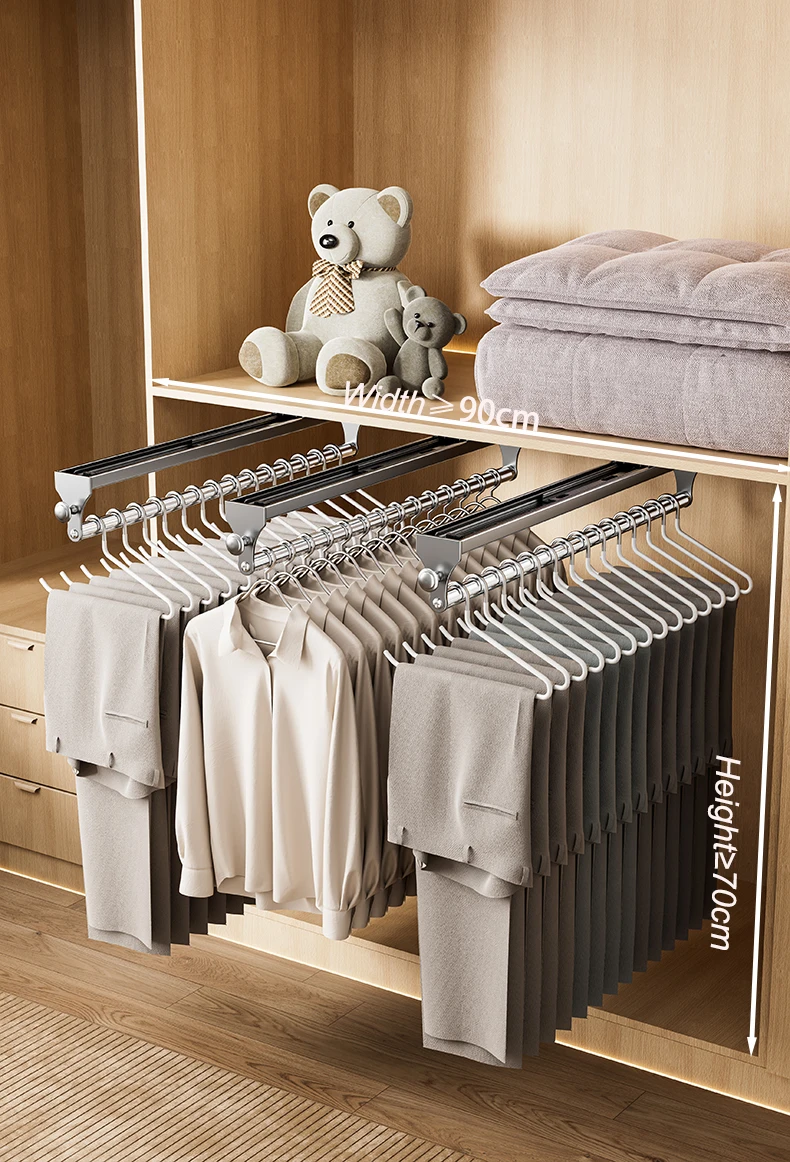 Pull Out Rod in Closet