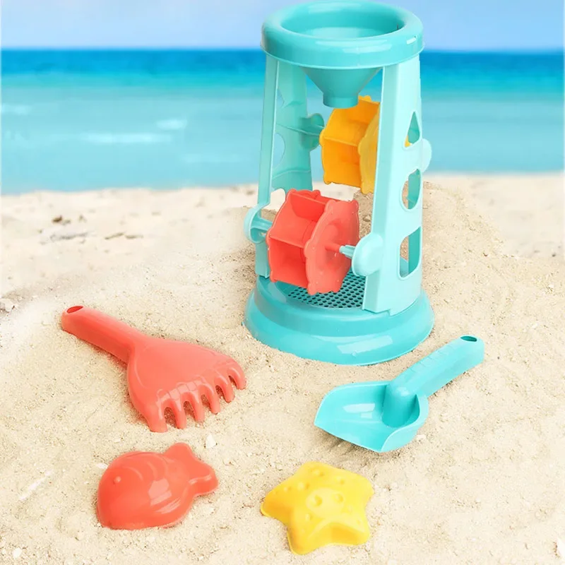 13/18PCS Summer Children Beach Toys Set Cartoon Bucket Shovel Silicone Sandbox Accessories Bag Summer Outdoor Sand Water Toys 5