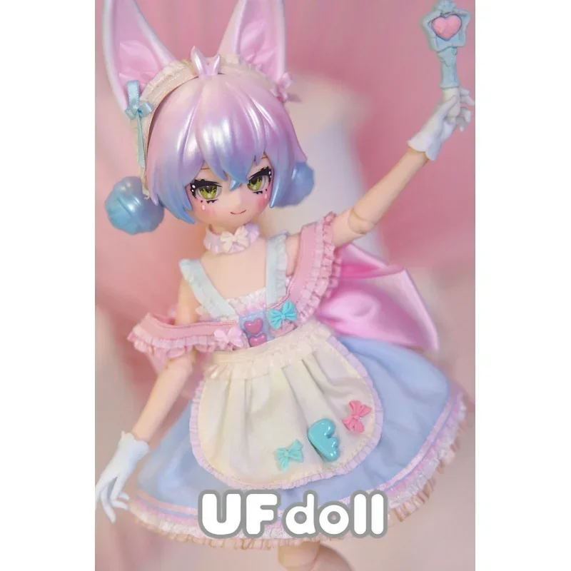 Bjd Kawaii Ufdoll Blind Box 6 Punti Giocattoli Cute Action Anime Figure Kawaii Mystery Box Model Designer Doll