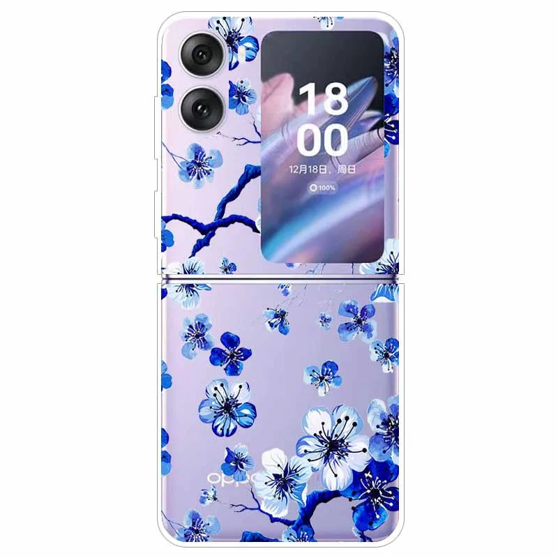 Transparent Hard Case for Oppo Find N2 Flip 5G - Clear Edge Foldable Protection
