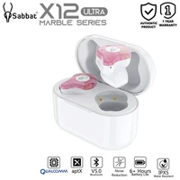 Sabbat X12 Ultra Tws bezprzewodowe słuchawki Bluetooth 5.0 Mini wodoodporne sportowe słuchawki douszne bezprzewodowe słuchawki douszne