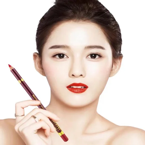 여성용 방수 립 라이너, 립 펜슬, 매트 레드 핑크 립스틱 펜, 오래 지속되는 립스틱, 컨투어링 메이크업, 립라이너 화장품 3