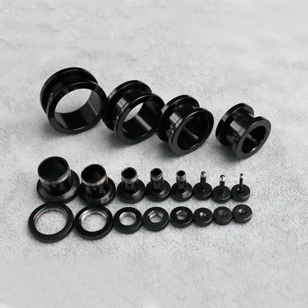 Piercing Jewelry 316L Stainless Steel Ear Plugs Tunnels Expander Earlet Gauges