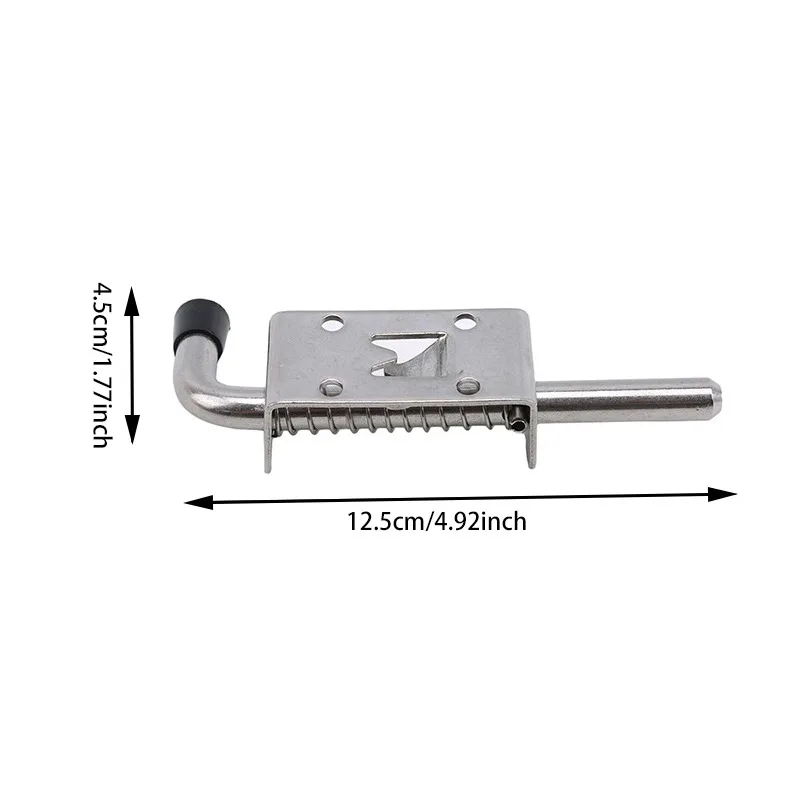 Description Picture 3 of itemGarage Door Lock Lock Spring Lock Stainless Steel Spring Screws Safety Locks Drum Screw Lock Cabinet Hinges Hardware 1pcs