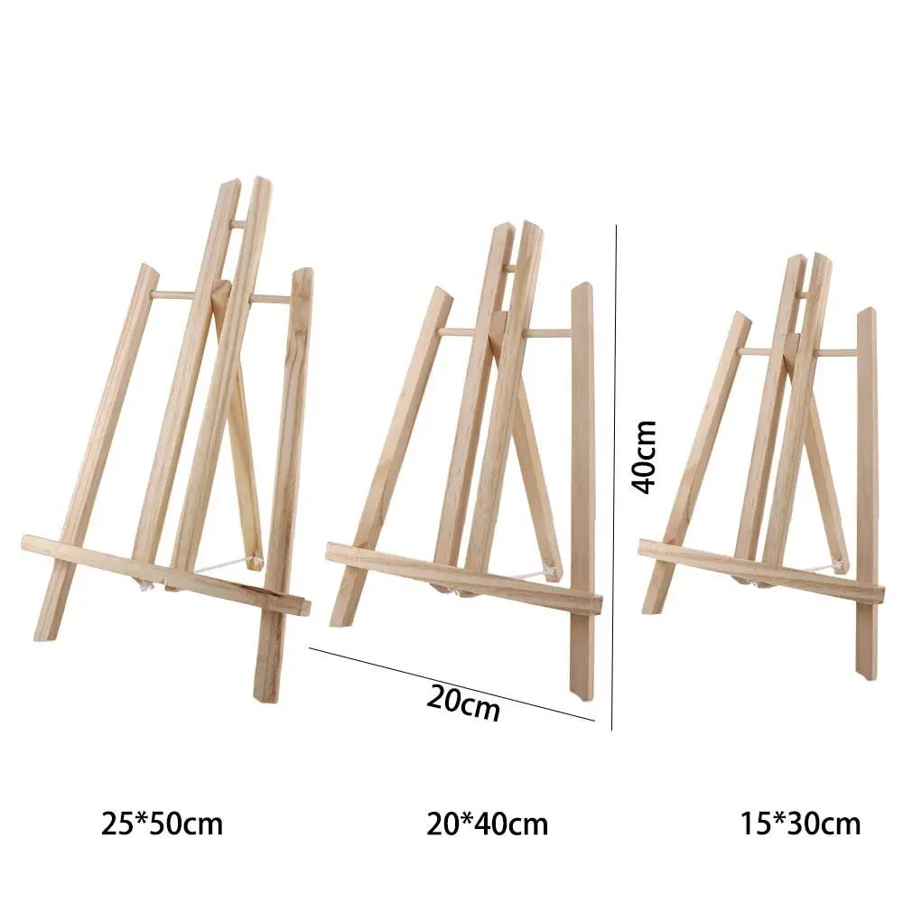 Classroom Adults Exhibition Artist Wooden Tabletop Painting Easel Shelf Display Stand Holder