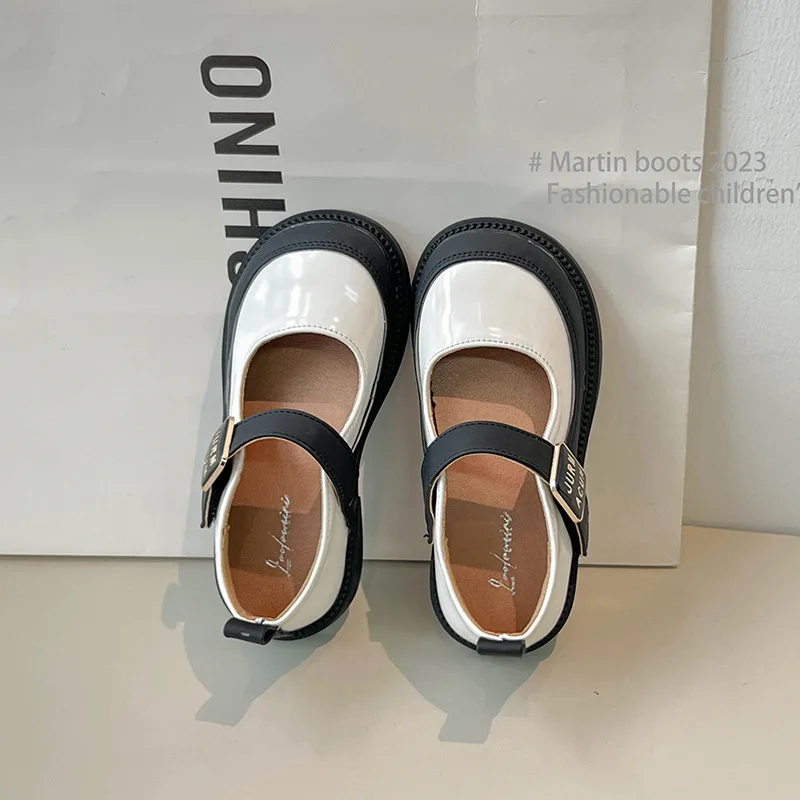 23 Autumn Children's Shoe for Girl Round Toe Shoes Girl Shoes Leather Shoes Fashion Princess Shoes Ladies Shoes Kid Shoes sapato 3