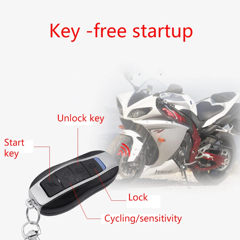 Universal Motorcycle Bike Alarm System Scooter Anti-theft Security Alarm  Moto Remote Control Engine Start + Alarme Moto Speaker - AliExpress