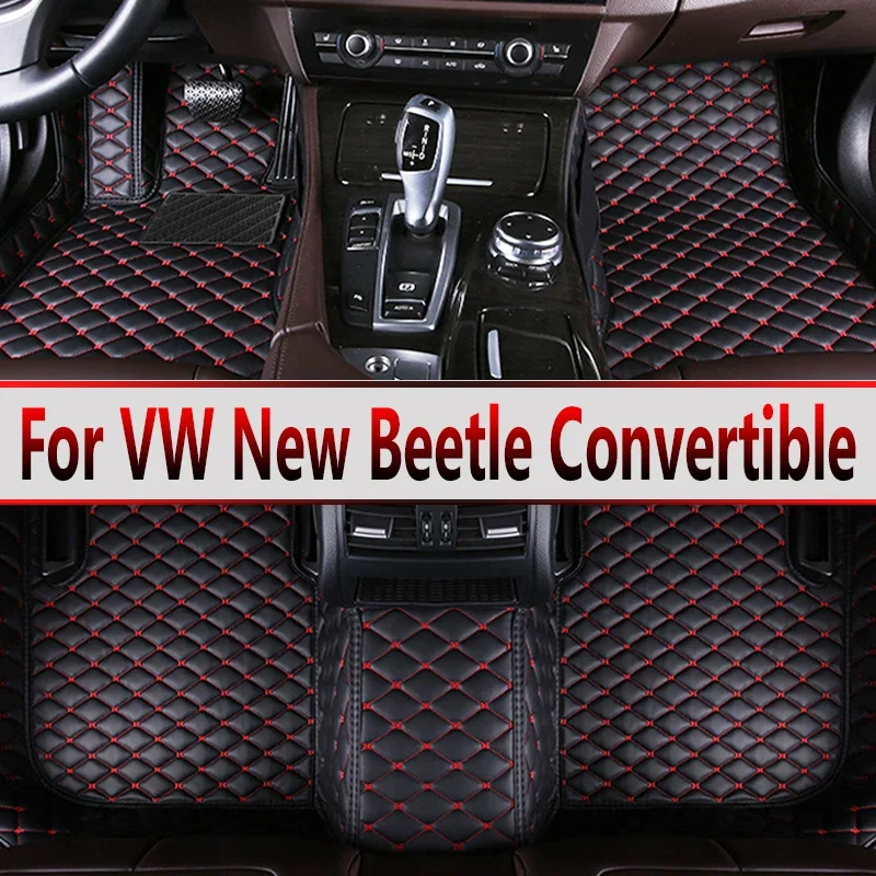 Tappetini Auto Per Vw Volkswagen New Beetle Convertible 1998 ~ 2011 Tappeto Impermeabile Tapetes Para Automovil Tappetini Auto Accessori Auto