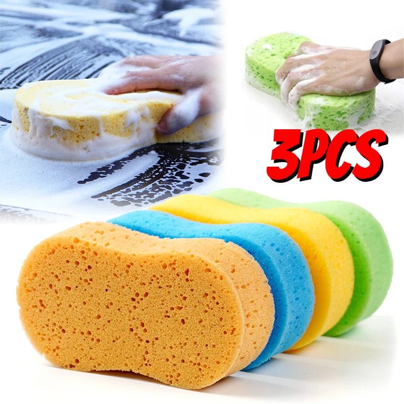 Car Cleaning Sponges Large Honeycomb 8-shaped High-density Sponges Block Car Cleaning Waxing Tool Detailing Accessories car cleaning sponge,car polishing sponge,car cleaning accessories,car cleaning tool