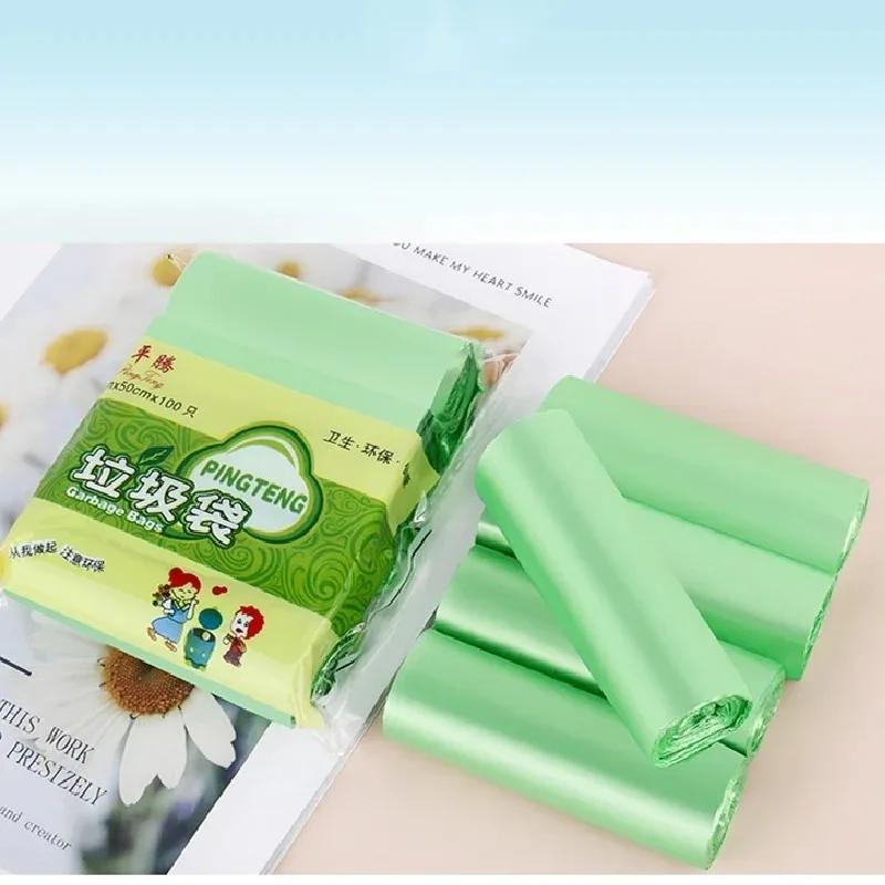 100pcs Trash Can Bags Bucket Garbage Sorting For Kitchen Wastebasket Biodegradable Compost Parkside Recycling Recycle Bin Office trash bags disposable trash bags garbage bags