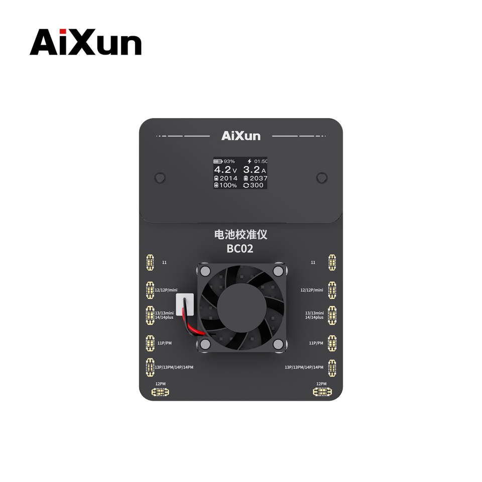 JCID Aixun BC02 Battery Calibrator Apple Battery Health Calibration for iPhone 11 12 13 14 Pro max Series Battery Repair tool