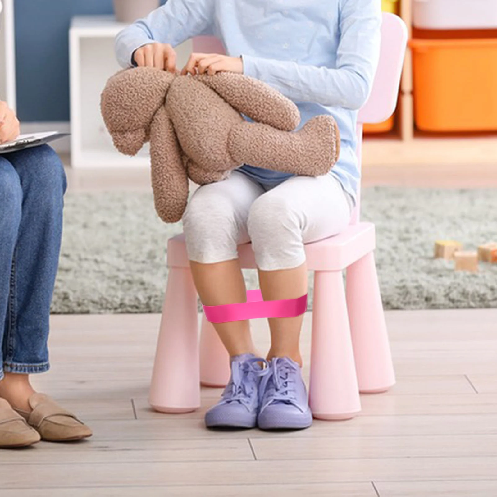 ADHD 책상 및 의자 스트랩, 유연한 밴드 엉덩이, 피지티 피트, 어린이용 다채로운 탄성 TPE 좌석 사무실, 5 개