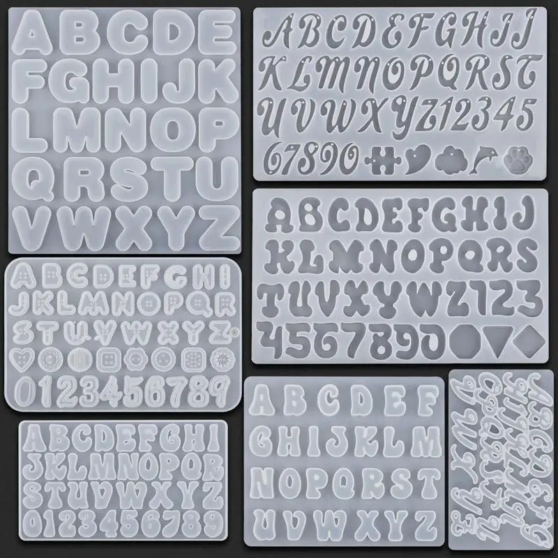 224pcs/Set Letters Resin Mold Jewelry Kits Alphabet Craft Gift DIY Epoxy  Resin Keychain Casting Silicone Mold Making Kit Supply - AliExpress