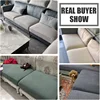 Thick Jacquard Sofa Seat Cushion Cover Funiture Protector Couch Covers for Sofas Anti-dust Removable Seat Slipcover Kids Pets 3