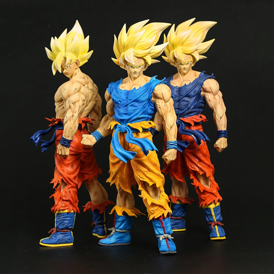 38cm Dragon Ball Z Action Figures Ls Son Goku Anime Collection Pvc Model  Statue Doll Toys For Children Large Figurines Gift