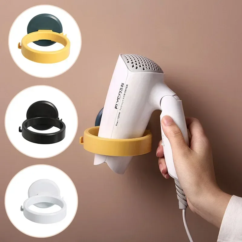 HairDryerStraightenerHolderWallMountedShelfwithStrongBackGlue