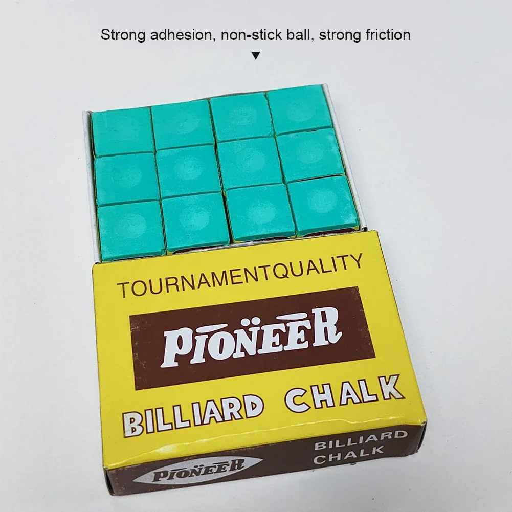 No-slip Cue Chalk New Pool Cue Tip Calcium Carbonate Billiard Chalks Indoor Sport Red/Blue/Green Snooker Accessory Billiard Cue