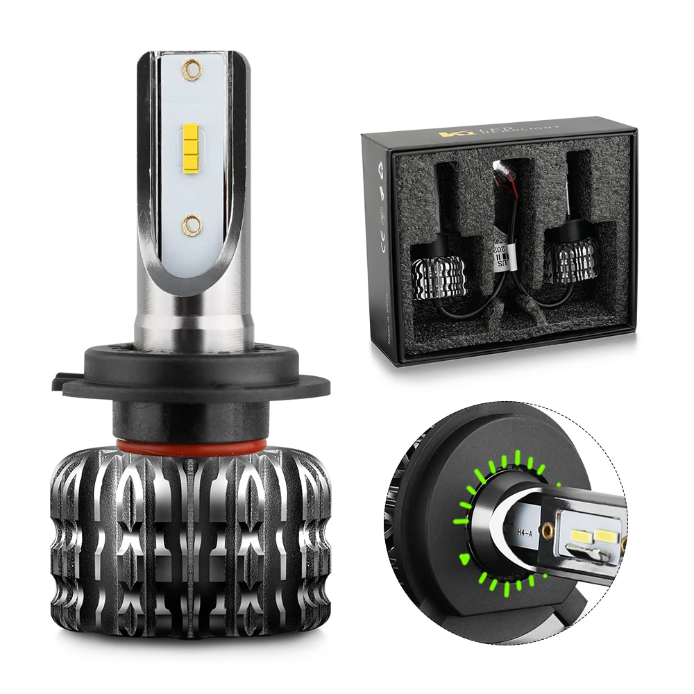 Светодиодные фары HAOLIDE высокой мощности H1 H4 H7 H11 HB3 HB4 9005 9006, светодиодные фары Canbus H11 H7 для автомобилей