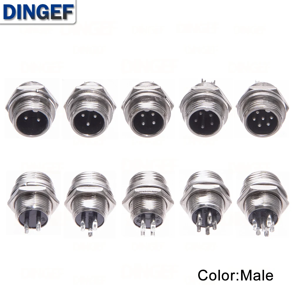 Enhanced Circular Aviation Socket Plug with Plastic Cap - 12mm, Multi-Pin Configuration