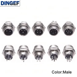 Enhanced Circular Aviation Socket Plug with Plastic Cap - 12mm, Multi - Pin Configuration (3PIN 1Set)