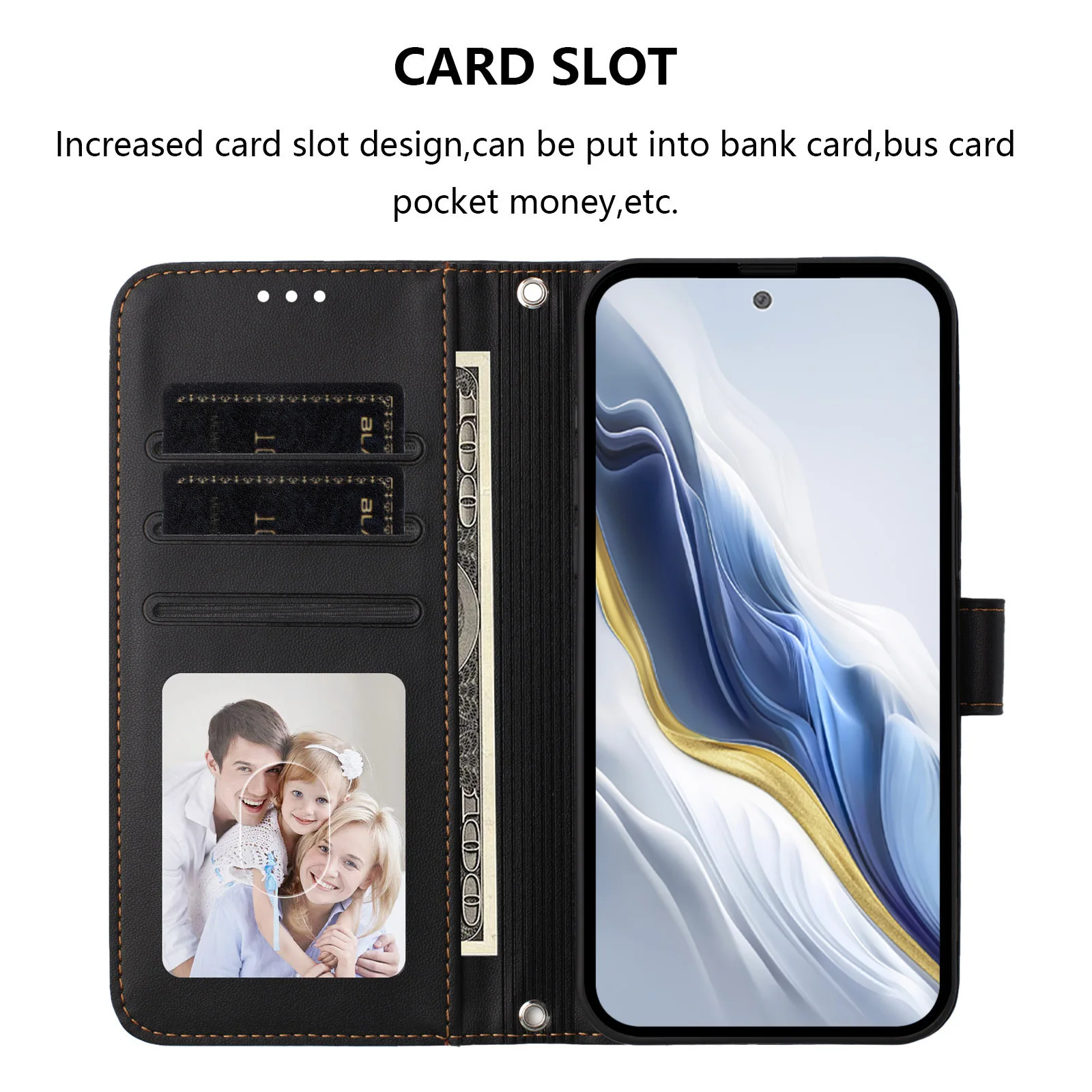 Luxury Lanyard Wallet Flip Cover Case