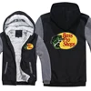 Bass Fishing Hoodies Men Coat Winter Warm Fleece Bass Fish Sweatshirts Jacket 3