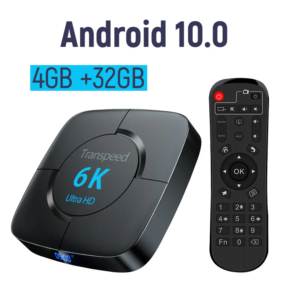 Android 10.0 TV BOX 6K Youtube Voice Assistant 3D 4K 1080P Video TV receiver Wifi 2.4G&5.8G  TV Box Set top Box 