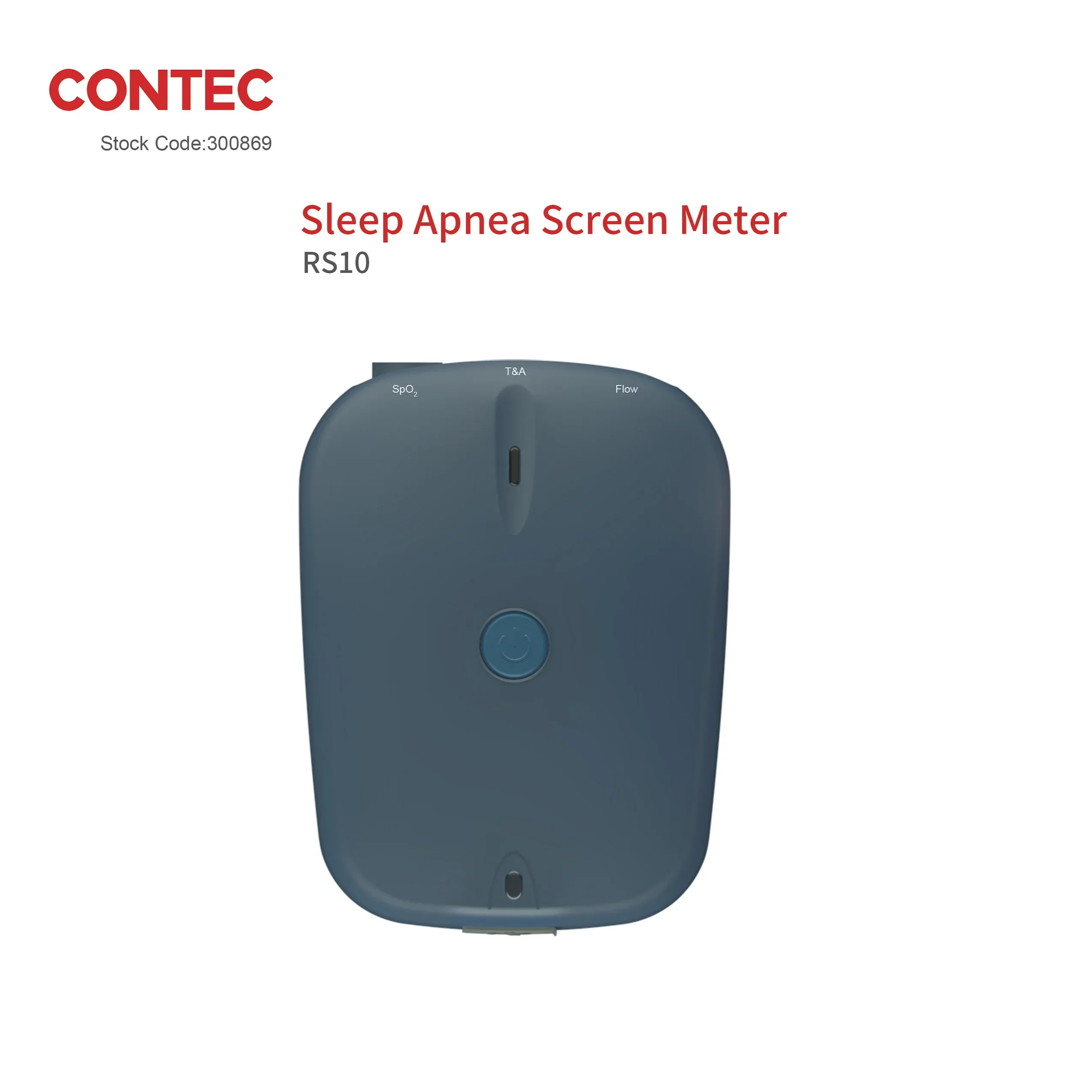 Sleep Apnea Screen Meter Nasal Airflow Monitor Contec RS10 with Free software SPO2 Pulse Rate Breathing Sleep Monitor PR