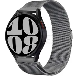 Elegant Milanese Loop Magnetic Watch Band, 22mm & 20mm, Classic Stainless Steel Bracelet for 22MM watch band (Gun 20)