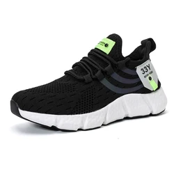 Unisex Lightweight Breathable Casual Sneakers for Sports and Everyday Wear (Black White)
