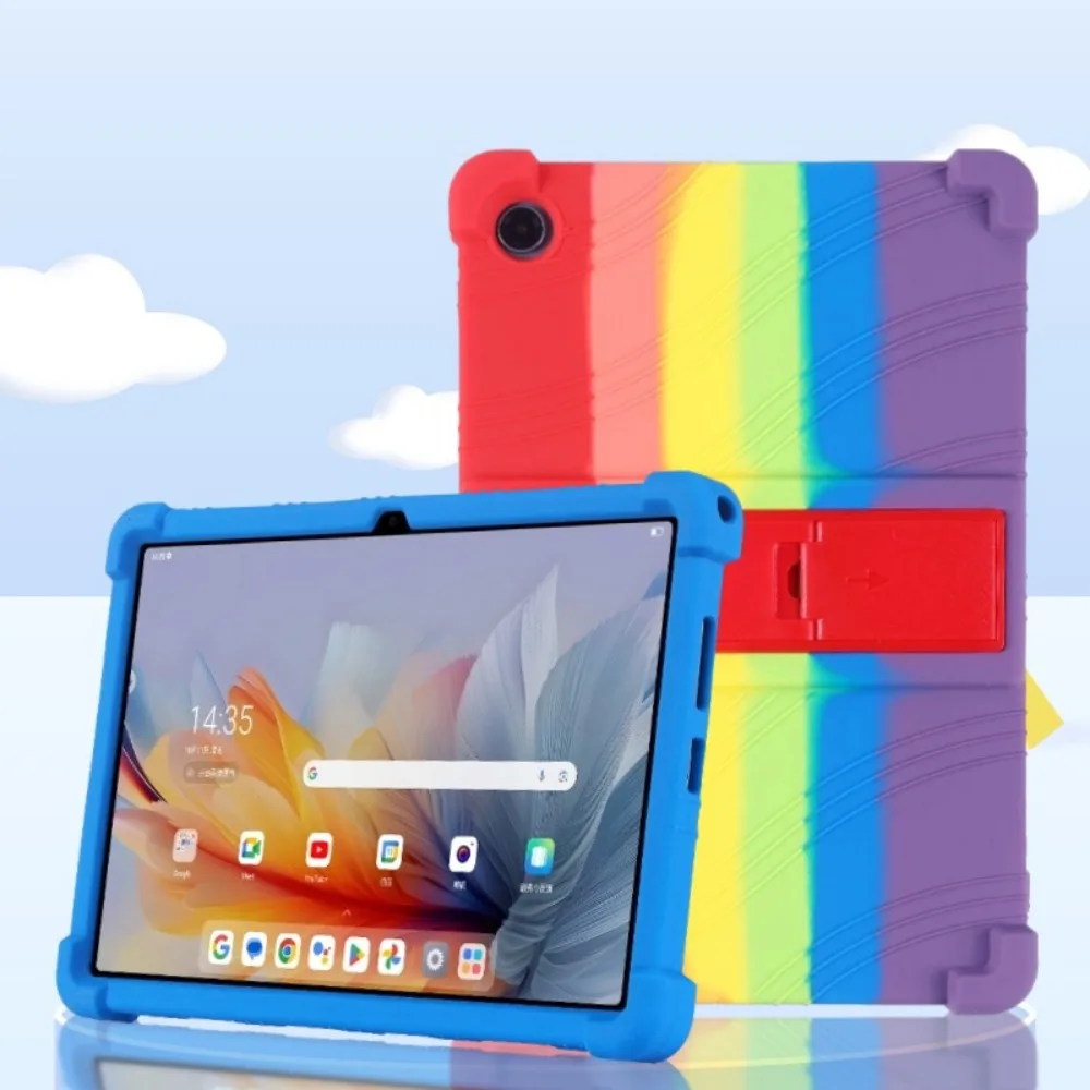 Universal Soft Silicone Case with Adjustable Stand - Shockproof and Safe Tablet Cover