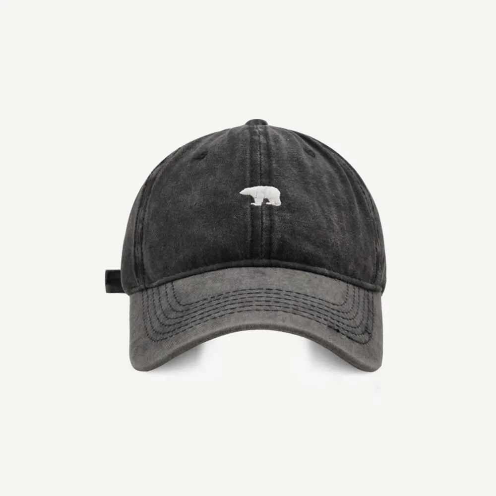 Baseball Hats Women Men Same Style Soft Top Polar Bear Duck Tongue Show Face Small Sunscreen Children