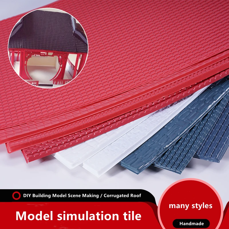 PVC Sheet Simulation Tile DIY Handmade Sand Table Building Model