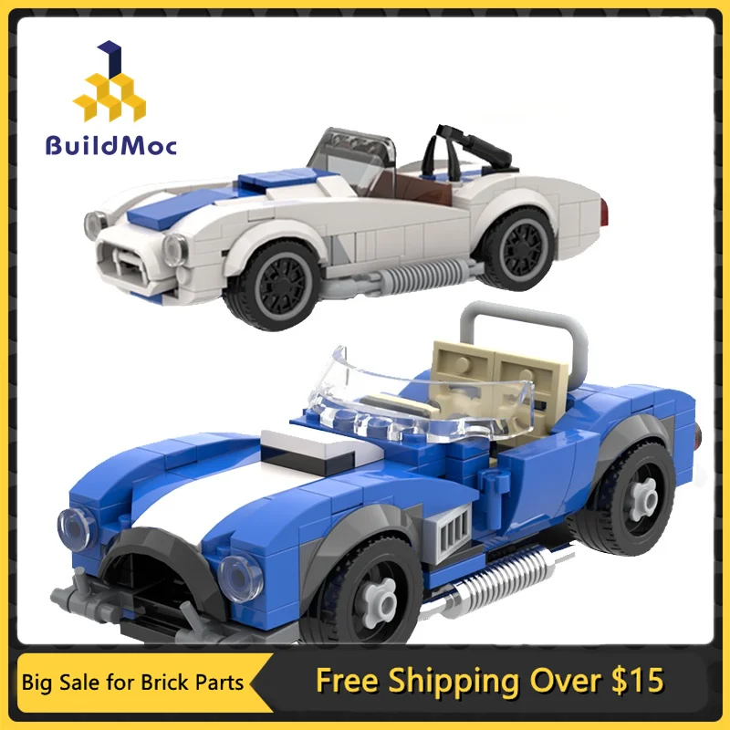 Moc Classic City Speed Racing High-Tech Ac Cobra Car Building Block Modello Mattoni Fai Da Te Bambini Ragazzi Fai Da Te Cervello Gioco Giocattoli Migl