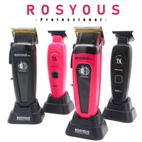 Professional Hair Clipper Kit for Men Brushless Motor DLC Blade with Base Charger Cordless USB Hair Cutting Machine Hair Trimmer