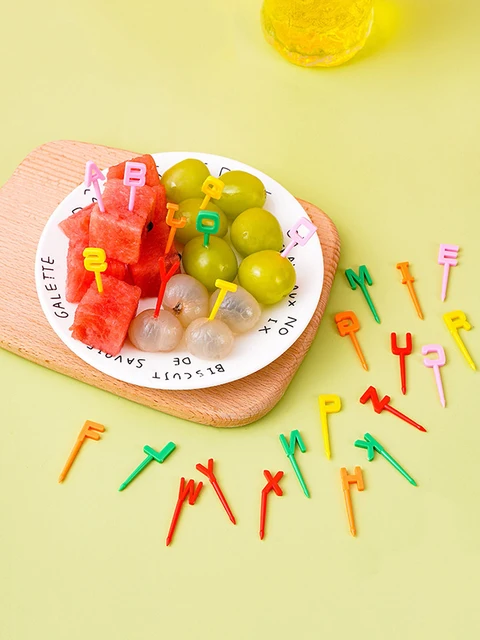 Forchette Frutta Bambini Animali - Stuzzicadenti Colorati Per Merenda E Feste - Foto 7