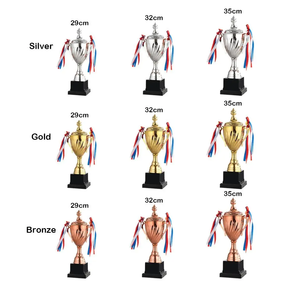 35/32/29CM Trophy Cup Memorial Souvenir Gold Silver Bronze Award Cup Team Prize Competition Props Winner Cup