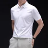 New Men's Business Casual Short Sleeved Solid Color Shirt Wrinkle Resistant Wrinkle Free Comfortable All Season Versatile Top 3