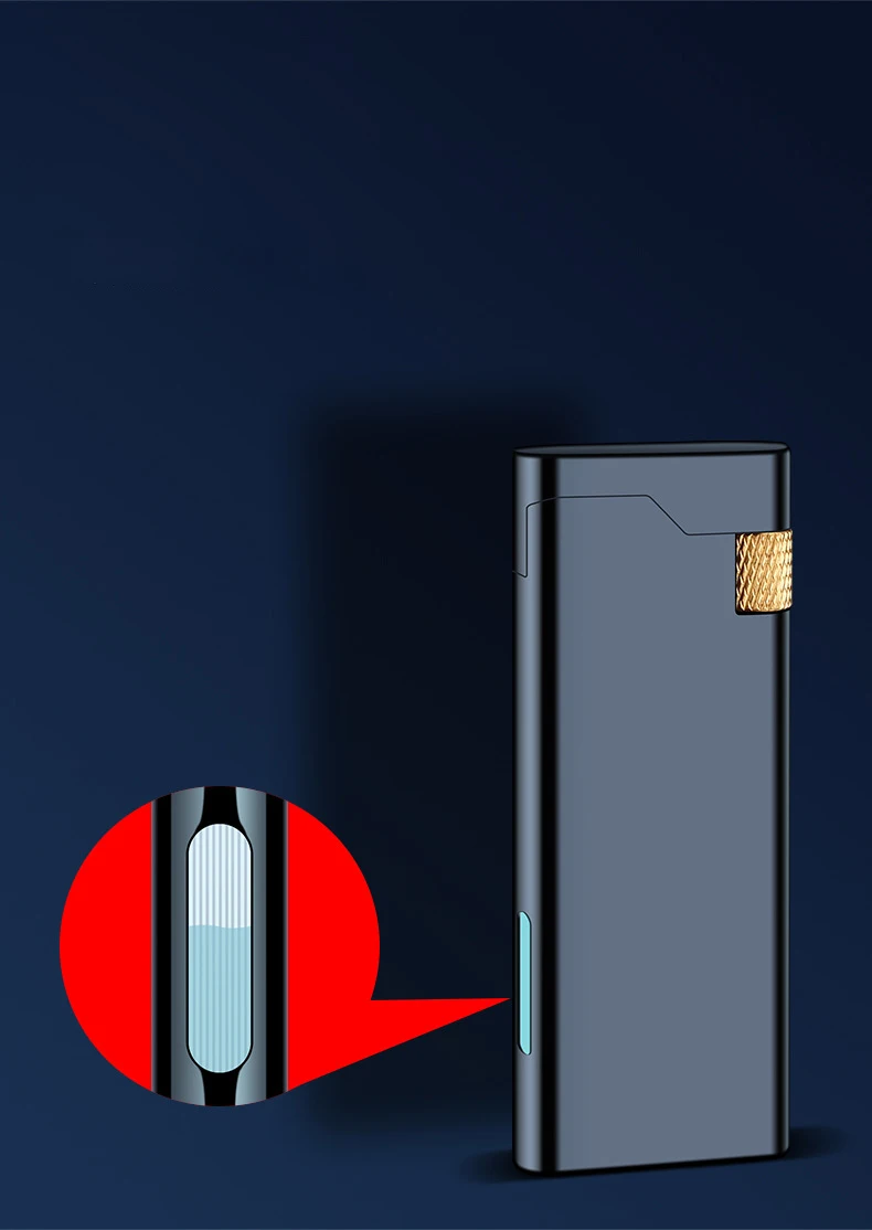 Personality Portable Metal Slender Wheel Lighter Butane Gas Open Flame Lighter Mini Cigarette Lighter Gadget Men's Gift 2025 New