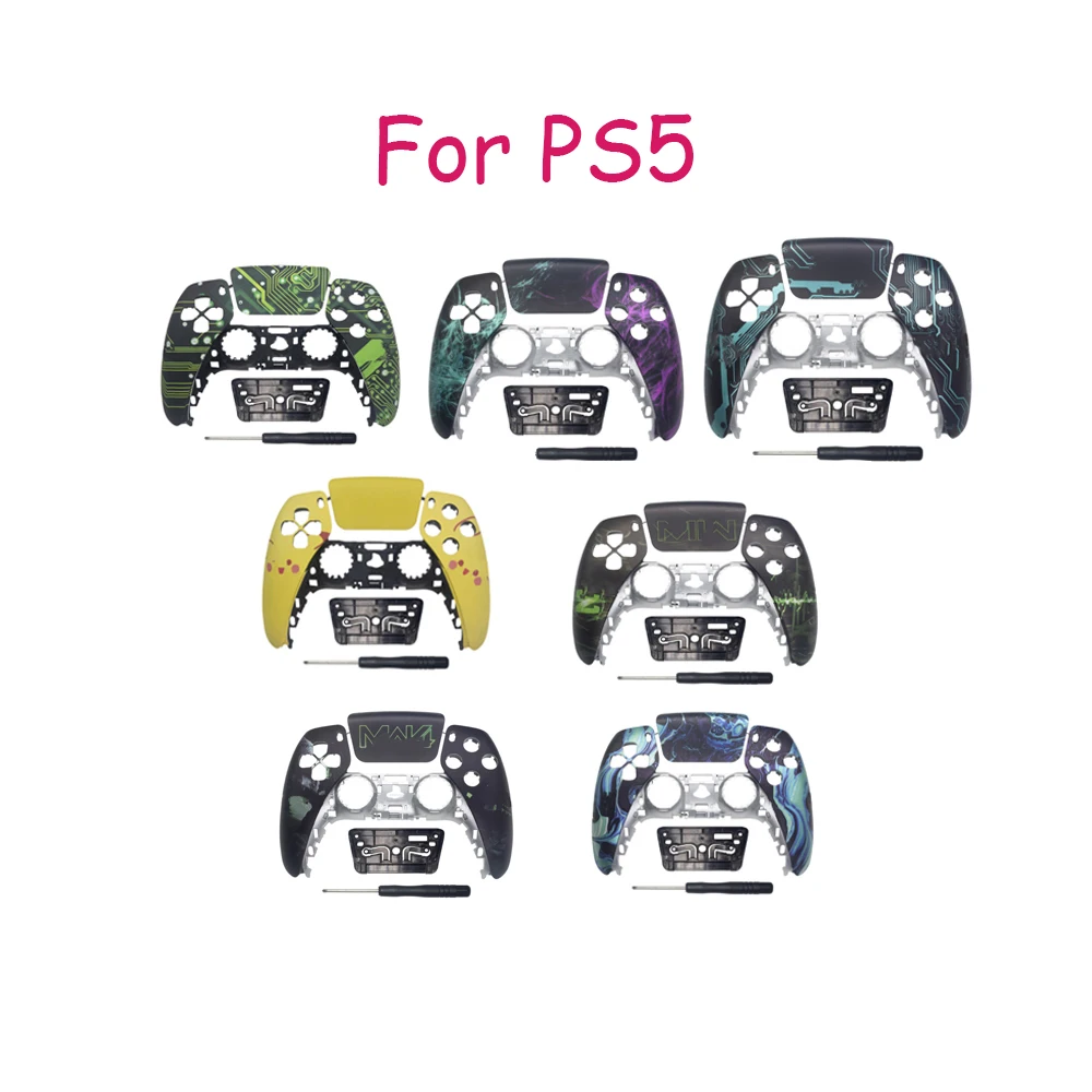 Replace customized shell for ps5 controller front housing cover case